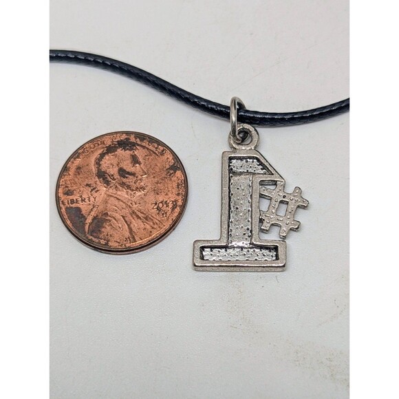 Sterling Silver #1 Mom Charm Pendant Necklace - Picture 3 of 3